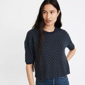 Madewell Cherry Jacquard Top
